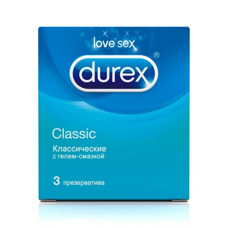 Презервативы Durex 3шт классик