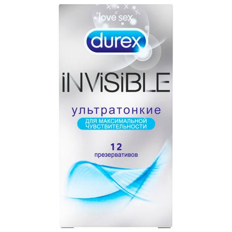 Презервативы Durex 12шт Invisible ультратонкие