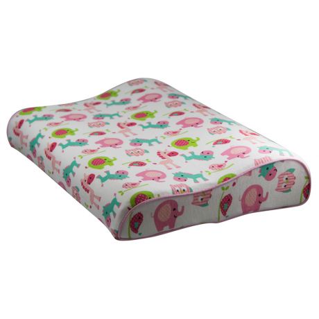 Подушка детская Save&Soft для сна 40*26*7/5 см розовый сумка из пвх