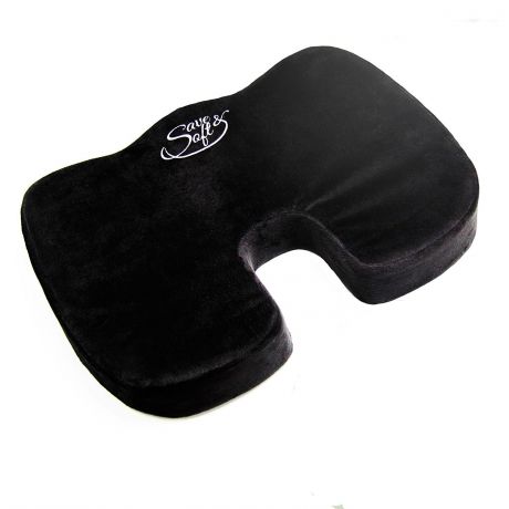 Подушка Save&Soft Ufo Black для сидения 45*37*7см черный в сумке пвх
