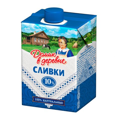 Сливки Домик в деревне 0,2л 10%