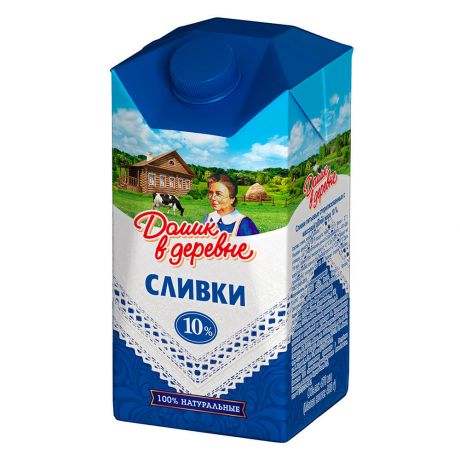 Сливки Домик в деревне 480г 10%