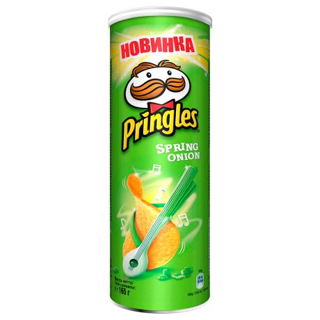 Чипсы Pringles 165г со вкусом зеленого лука