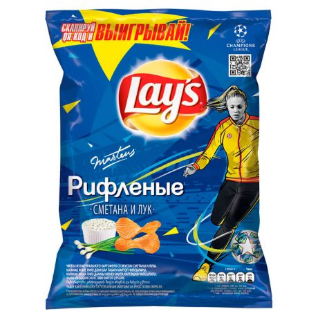 Чипсы Lays 90г сметана лук