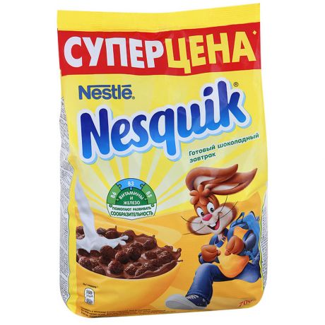 Готовый завтрак Nesquik дуо 700г пакет Nestle