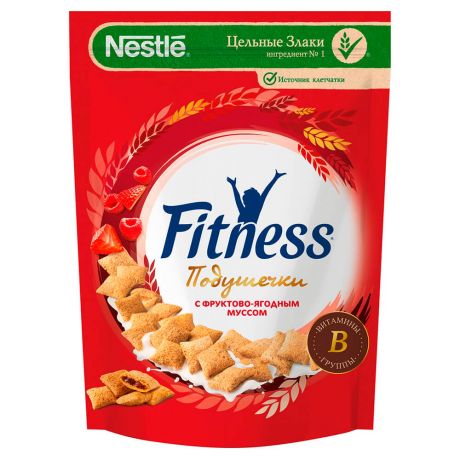 Готовый завтрак Fitness 180г с фруктово-ягодным муссом Nestle