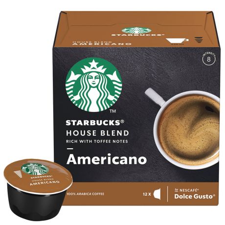 Кофе Starbucks 12 капсул Americano Dolce Gusto