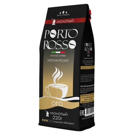 Кофе Porto Rosso 220г Oro молотый м/у