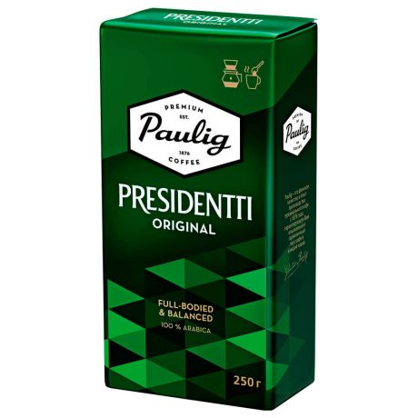 Кофе Paulig Presidentti 250г молотый м/уп