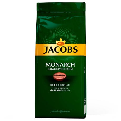 Кофе Jacobs Monarch 230г классический зерно м/у