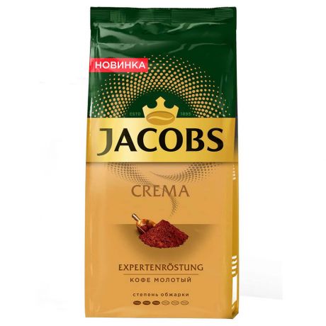 Кофе Jacobs 230г Crema молотый м/уп