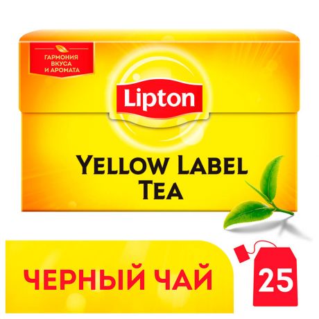 Чай Lipton 25пак*2г черный