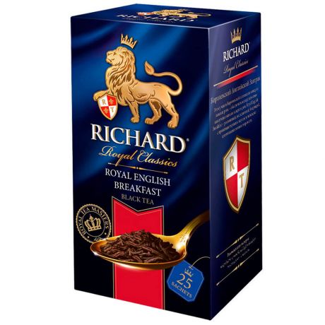 Чай черный Richard Royal English Breakfast 25 пакетиков по 2г