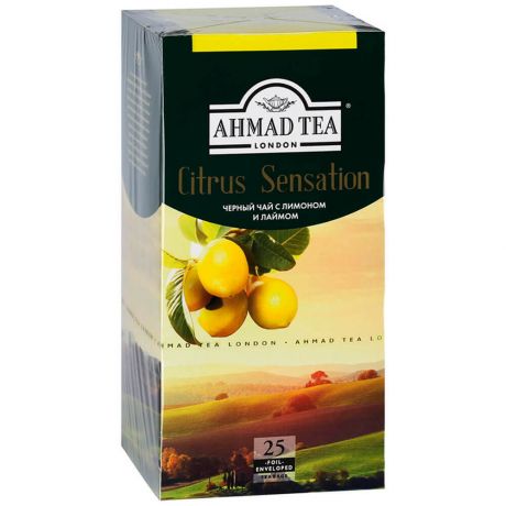 Чай Ahmad 25пак*1,6г черный цитрус сенсейшен