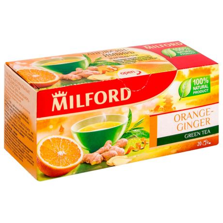 Чай Milford 20пак*1,7г апельсин-имбирь