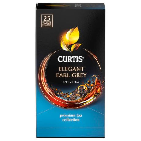 Чай Curtis 25пак*1,7г Elegant Earl Grey черный