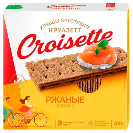 Хлебцы Croisette 200г ржаные тонкие