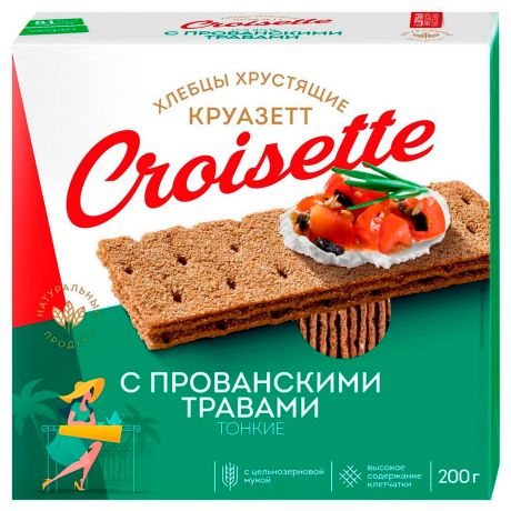 Хлебцы Croisette 200г ржано пшеничные с прованскими травами