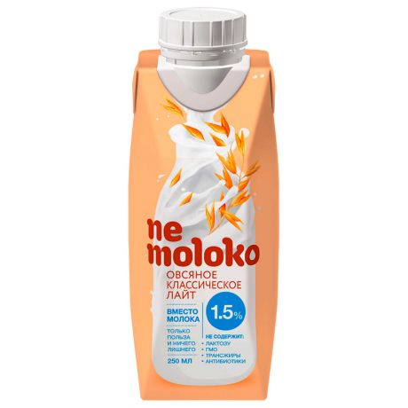 Напиток Nemoloko овсяный 0,25л 1,5% классический лайт