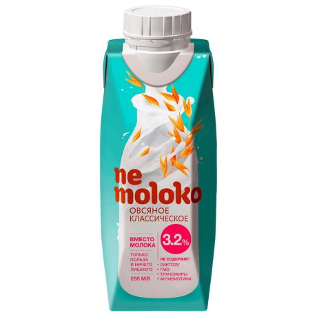 Напиток Nemoloko овсяный 0,25л 3,2% классический
