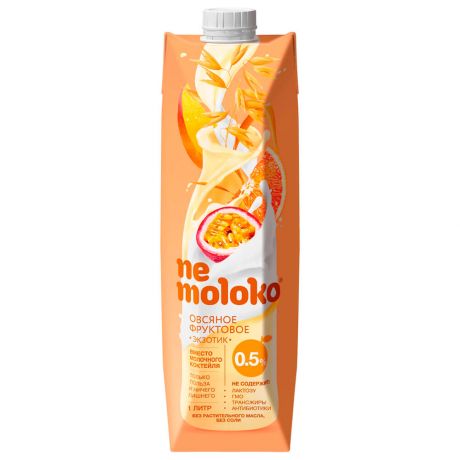 Напиток Nemoloko овсяный 1л 0,5% фруктовый