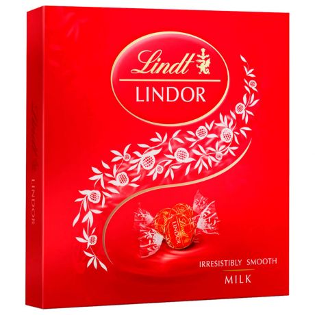 Конфеты Lindor 125г молочный Lindt