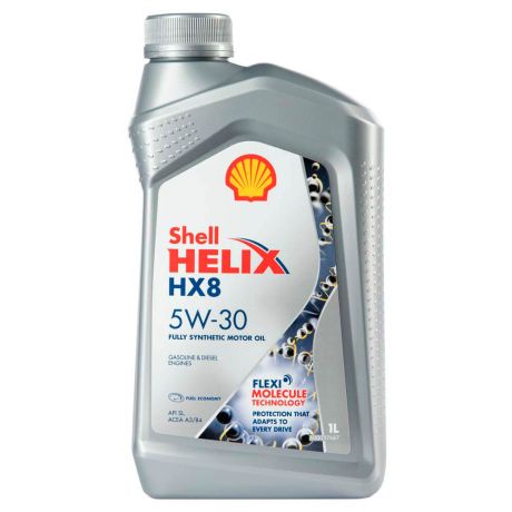 Масло моторное 1л Shell Helix hx8 синтетик 5w-30 sn