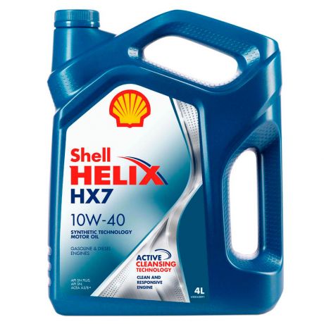 Масло моторное 4л Shell Helix hx7 10w-40