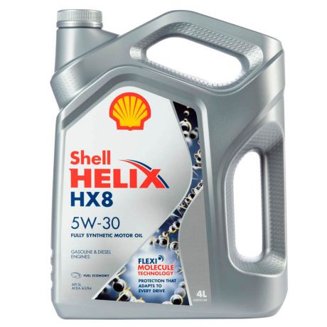 Масло моторное 4л Shell Helix hx8 синтетик 5w-30 sn