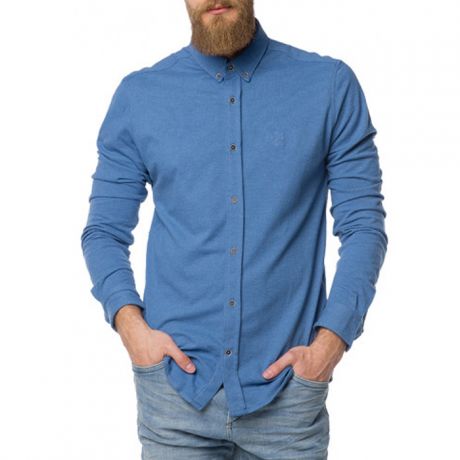 блуза Tom Tailor / муж / синий / 60 % Хлопок, 40 % Полиэстер / S