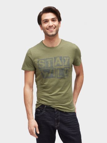 футболка Tom Tailor / муж / oak leaf green / 100 % Хлопок / XS