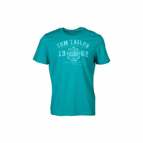 футболка Tom Tailor / муж / glaze turquoise / 100 % Хлопок / S