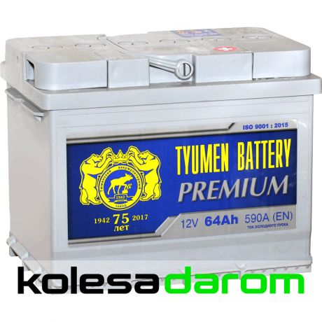 Tyumen Battery Аккумулятор легковой "Tyumen Battery" Premium 64Ач о/п L2