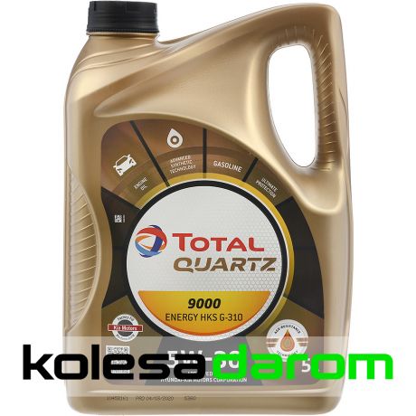 Total Моторное масло для автомобиля Total Quartz 9000 Energy HKS 5W30 5л.
