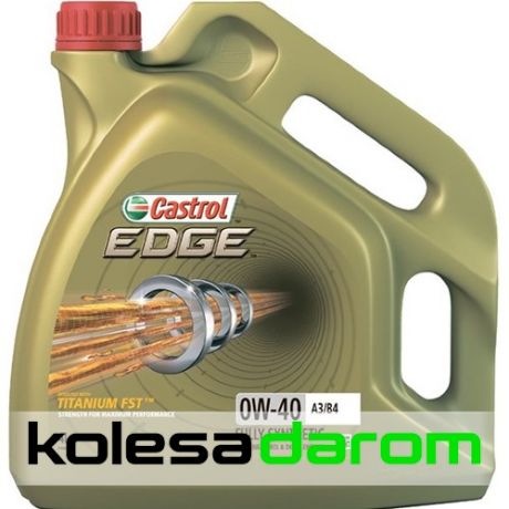 Castrol Моторное масло для автомобиля Castrol EDGE Titanium FST 0W40 A3/B4 4л