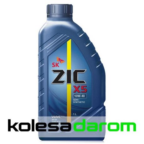 ZIC Моторное масло для автомобиля Zic X5 10W40 1л