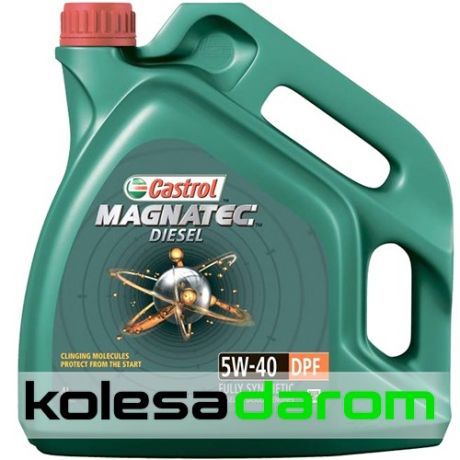 Castrol Моторное масло для автомобиля Castrol Magnatec Diesel DPF 5W40 4л