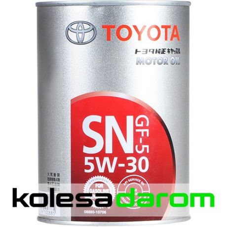 Toyota Моторное масло для автомобиля TOYOTA Motor Oil 5W-30 SN/GF-5 1 л
