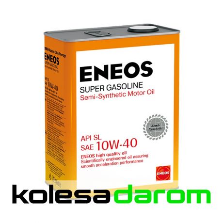 Eneos Моторное масло для автомобиля ENEOS GASOLINE SEMIS-C 10W-40 SL 4 л