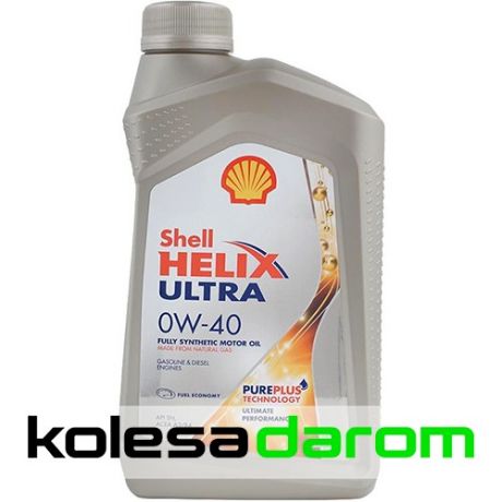 Shell Моторное масло для автомобиля Shell Helix Ultra 0W-40, 1л