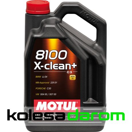 Motul Моторное масло для автомобиля Motul 8100 X-clean+ 5W30 5л