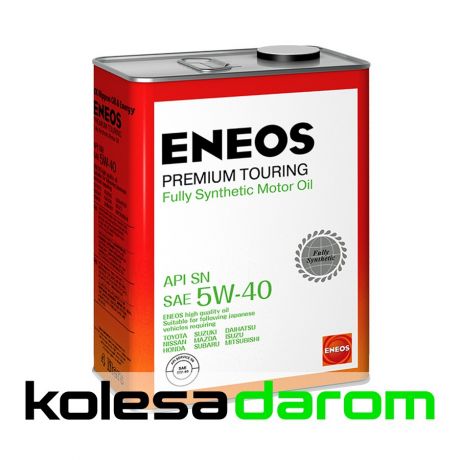 Eneos Моторное масло для автомобиля Масло моторное ENEOS Premium TOURING SN 5W40 4л