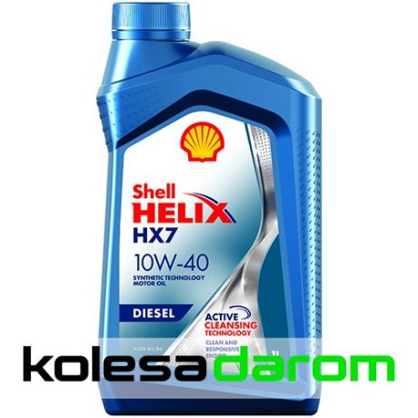 Shell Моторное масло для автомобиля Shell Helix HX7 Diesel 10W-40 1л.
