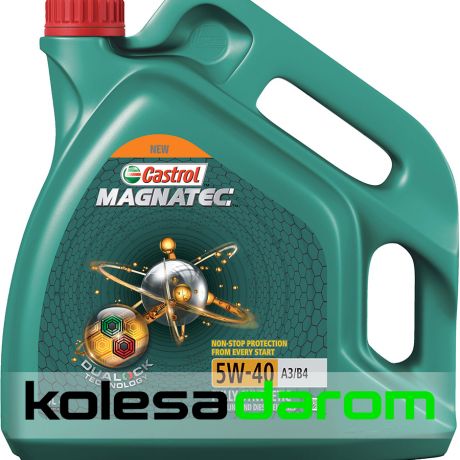 Castrol Моторное масло для автомобиля Масло моторное Castrol Magnatec Dualock 5W-40 4л