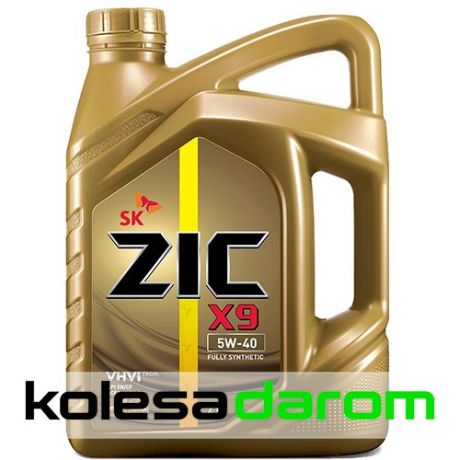 ZIC Моторное масло для автомобиля Zic X9 5W40 4л