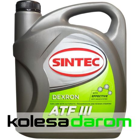 Sintec Трансмиссионное масло для автомобиля Sintec ATF III D 4л