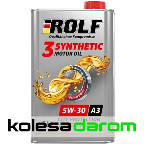 Rolf Моторное масло для автомобиля ROLF 3-Synthetic 5W30 1л.