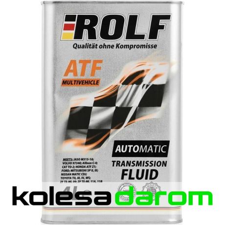 Rolf Трансмиссионное масло для автомобиля ROLF ATF Multivehicle 4L