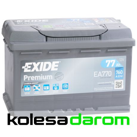 Exide Аккумулятор легковой "EXIDE" Premium 77Ач о/п L3