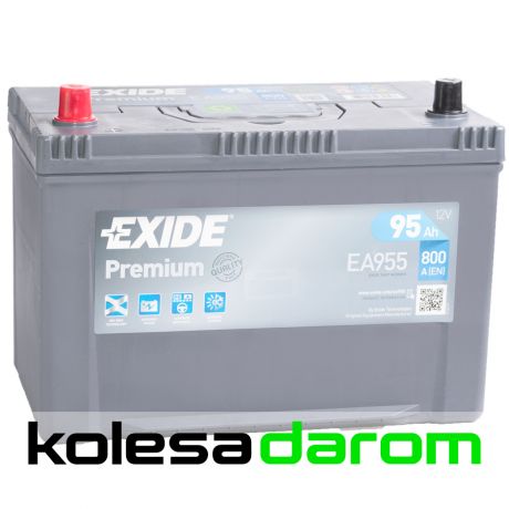 Exide Аккумулятор легковой "EXIDE" Premium 95Ач п/п D31